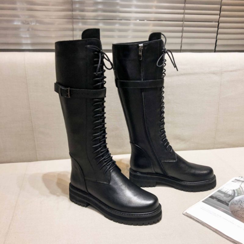 Buty Jeździeckie Damskie Shanty Z Klamrami - Czarny