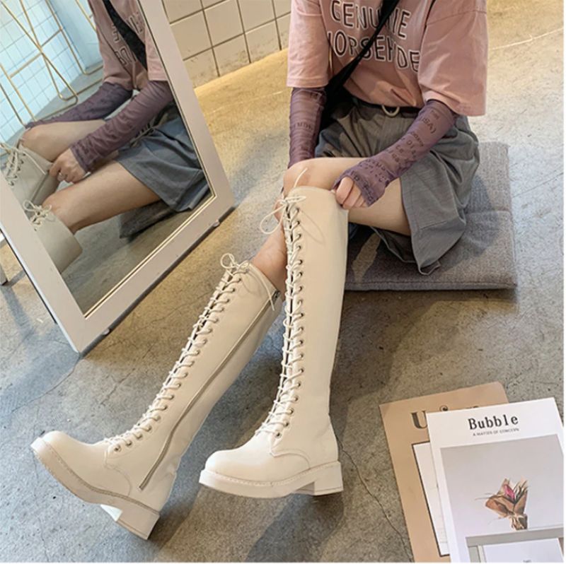 Buty Lucena Do Kolan - Czarny krótki plusz
