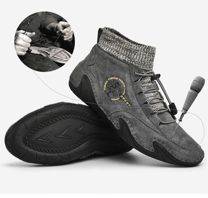 Buty Męskie Casualowe Adolfo - Szary