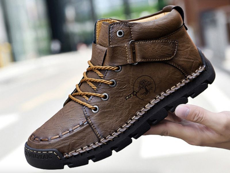 Buty Męskie Rachely - Bez futra Brązowy