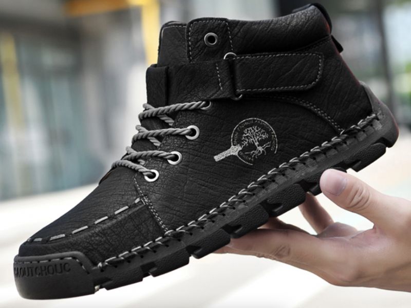 Buty Męskie Rachely - Bez futra Brązowy