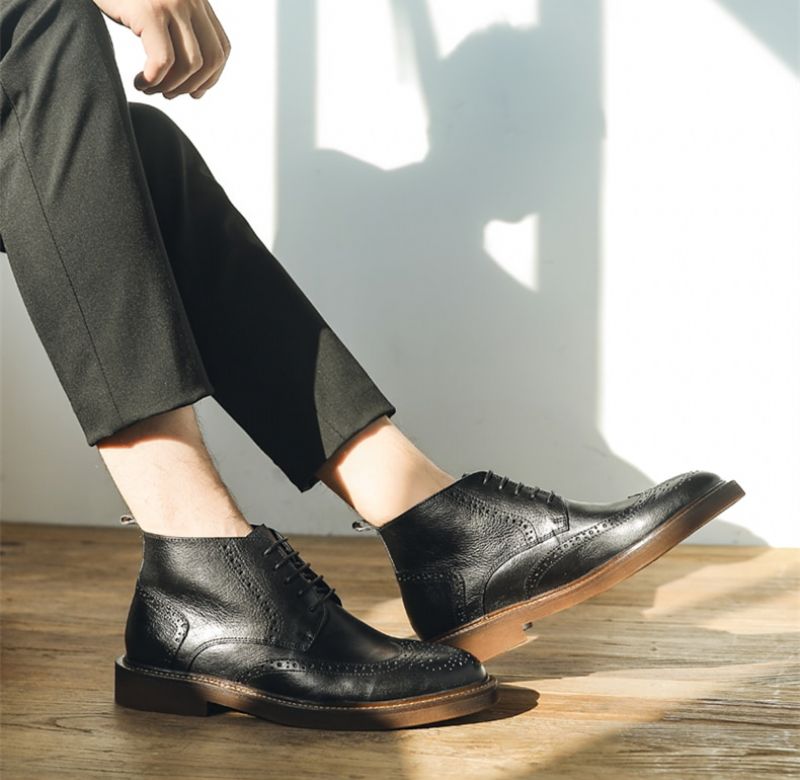 Buty Męskie Raymond Chukka - Brązowy