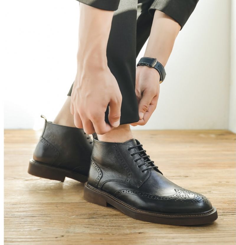 Buty Męskie Raymond Chukka - Brązowy