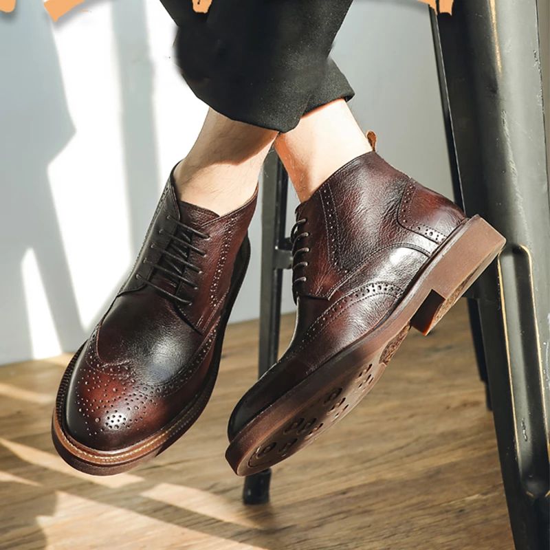 Buty Męskie Raymond Chukka - Brązowy