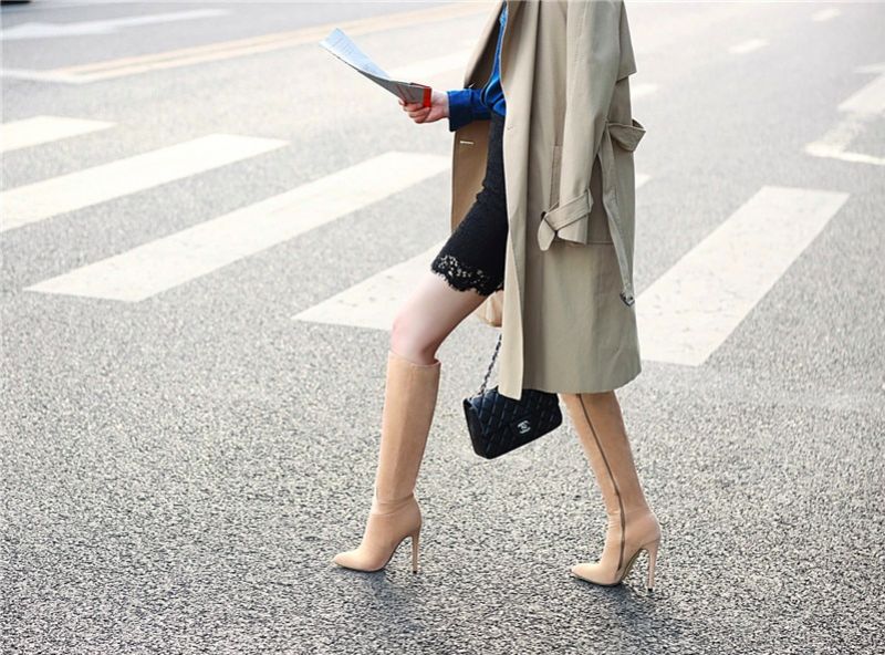 Buty Nurys Do Kolan - Morelowy