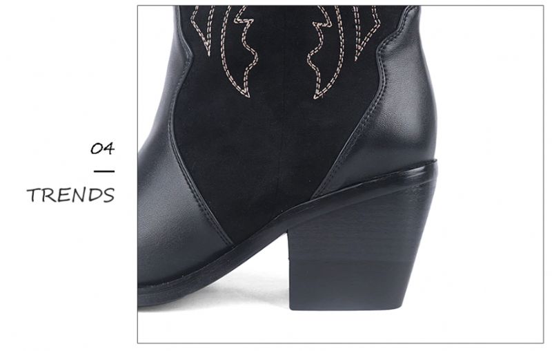 Buty Rubio Do Połowy Łydki - Brązowy