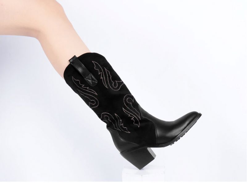 Buty Rubio Do Połowy Łydki - Brązowy