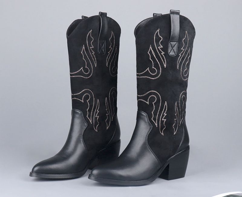 Buty Rubio Do Połowy Łydki - Brązowy
