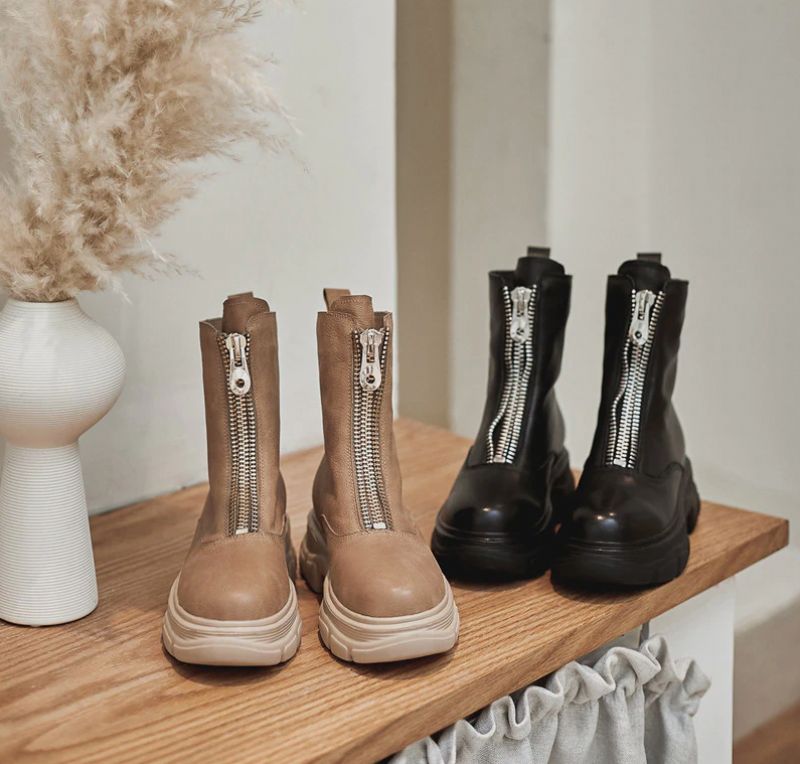 Buty Samaya Do Kostek - Morelowy syntetyczny podszewka