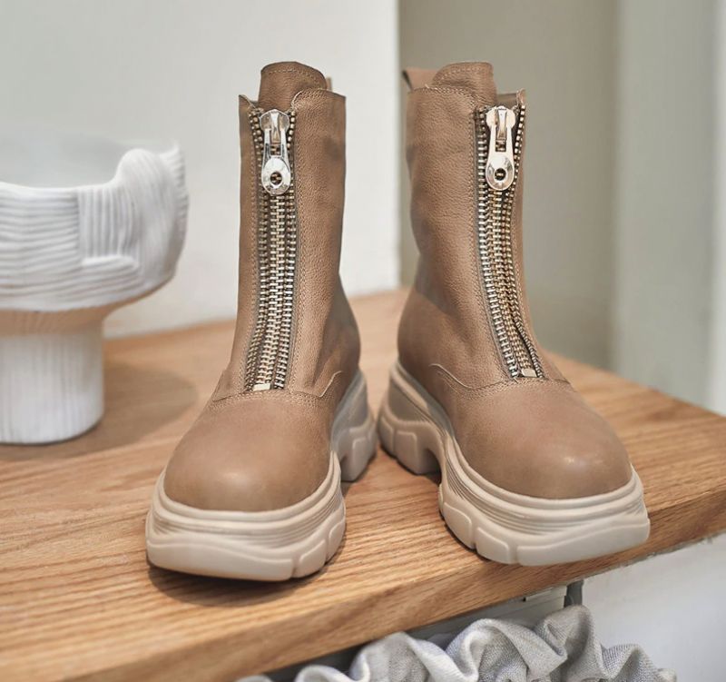 Buty Samaya Do Kostek - Morelowy syntetyczny podszewka