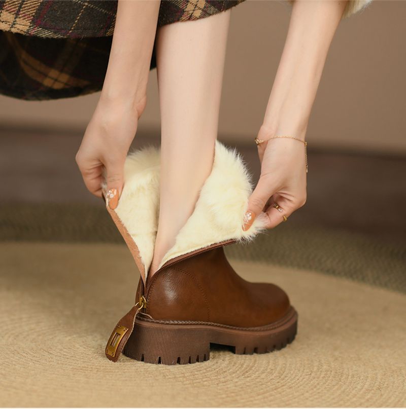 Buty Śnieżne Damskie Rafaela - Brązowy