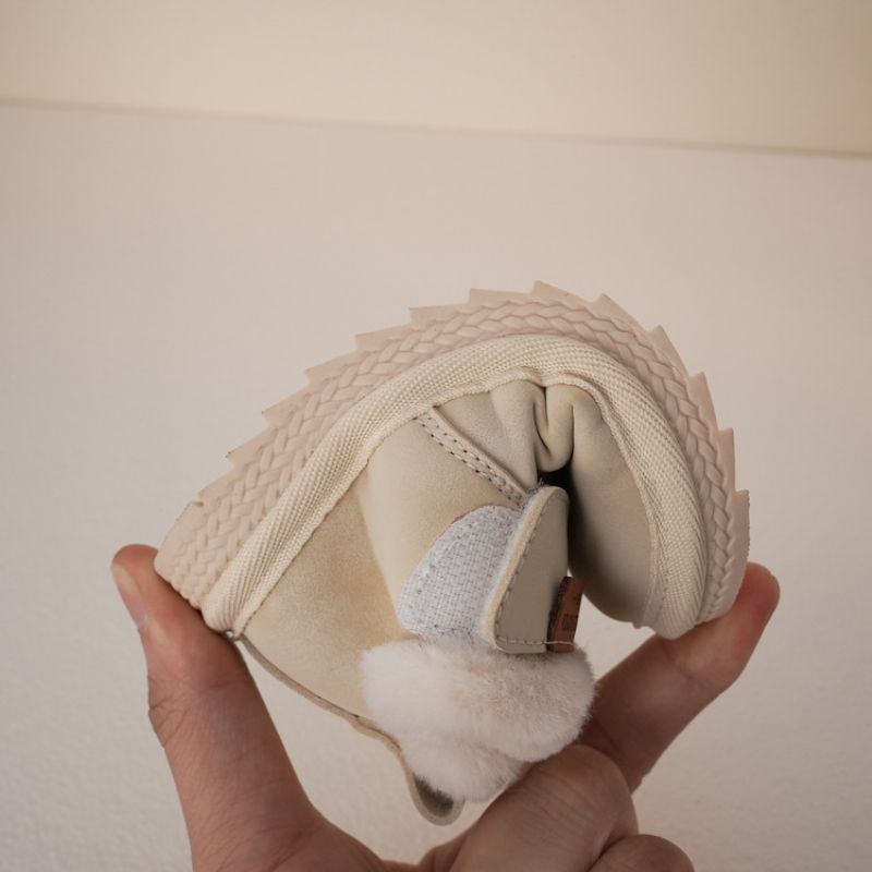 Buty Śnieżne Dla Chłopców Timmy Baby - Beżowe Futro