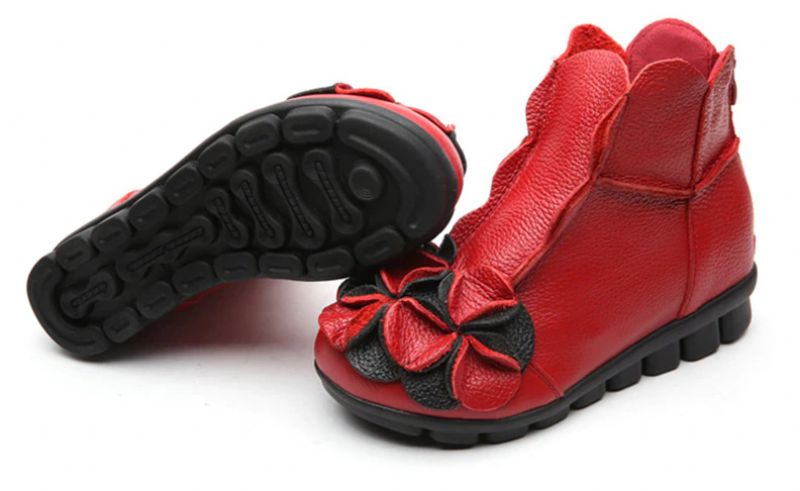 Buty Skórzane Damskie Gaby - Czarny 1
