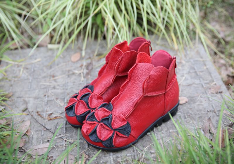 Buty Skórzane Damskie Gaby - Czarny 1