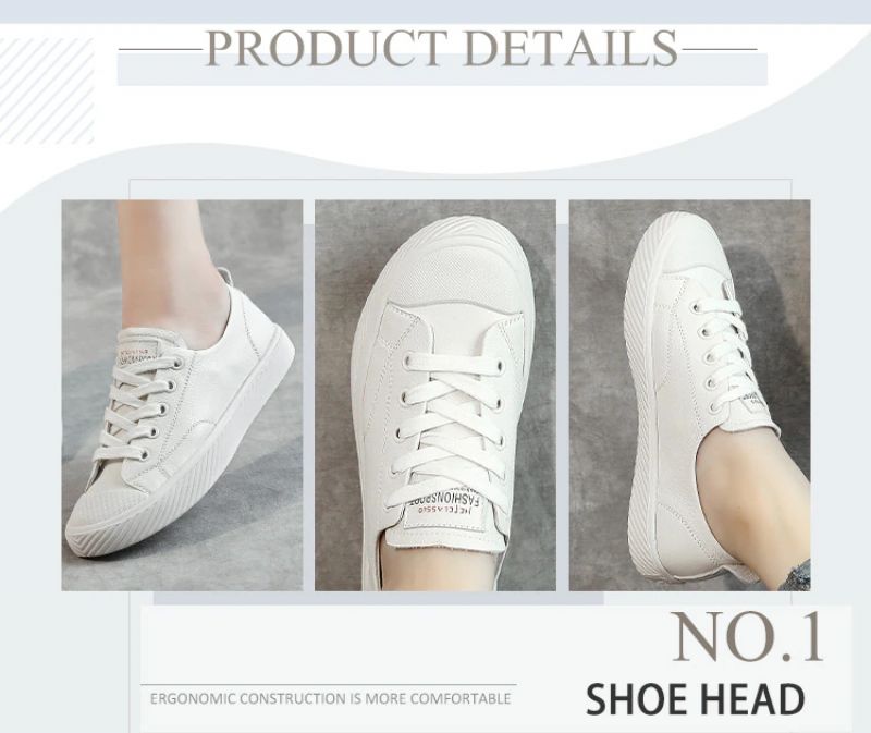 Buty Sportowe Damskie Marley Leather Flat Sneaker - Czerwony
