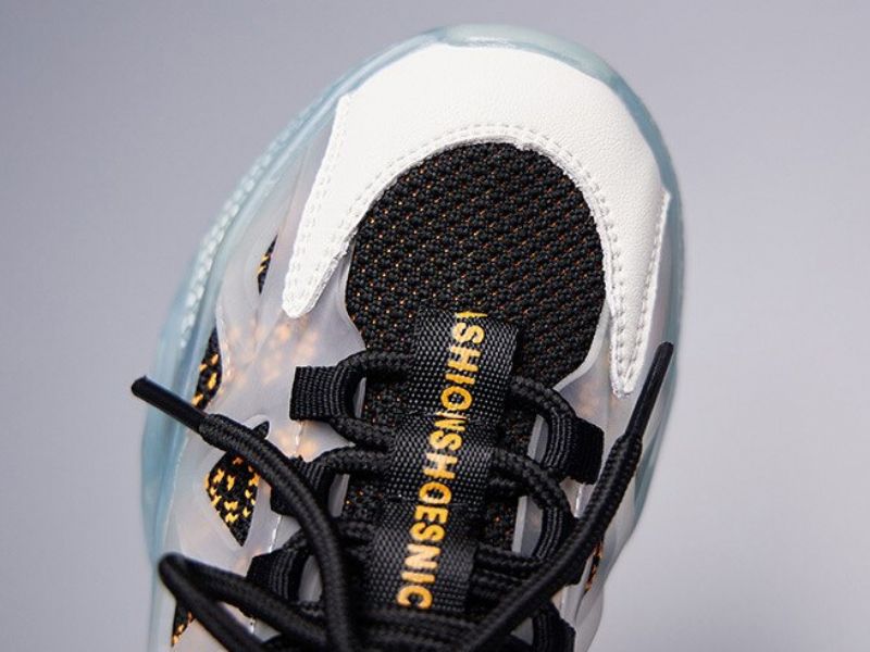 Buty Sportowe Emane Dla Obu Płci Dziecięce Do Biegania - Czarny