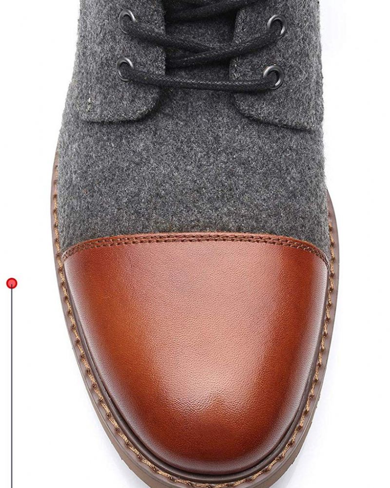 Buty Sznurowane Alex Męskie - Szary