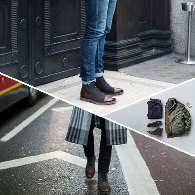Buty Sznurowane Alex Męskie - Szary