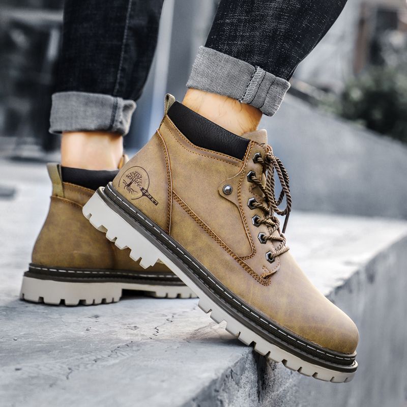 Buty Sznurowane Lenny - Brązowy