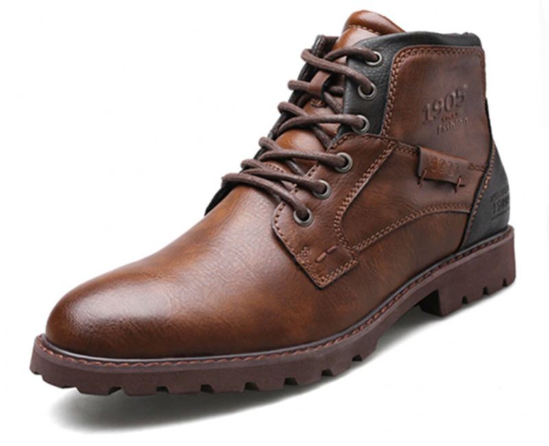 Buty Tiago Męskie Modne - Kawa