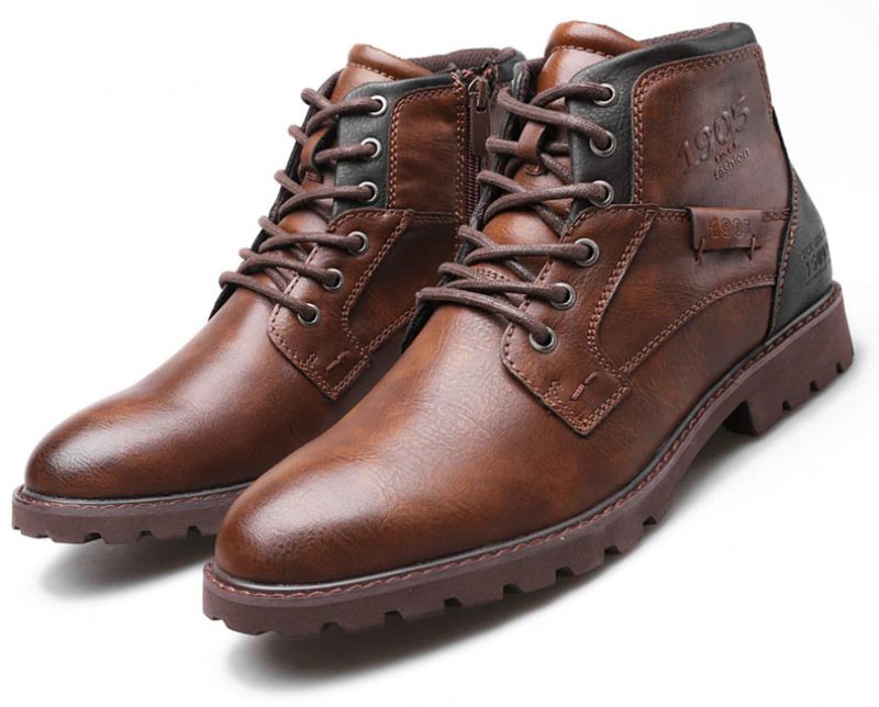 Buty Tiago Męskie Modne - Kawa