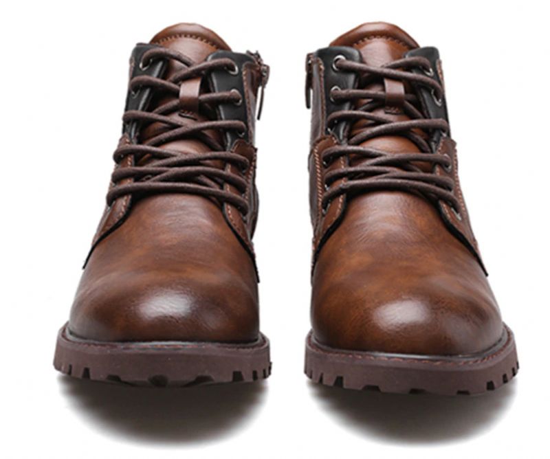 Buty Tiago Męskie Modne - Kawa