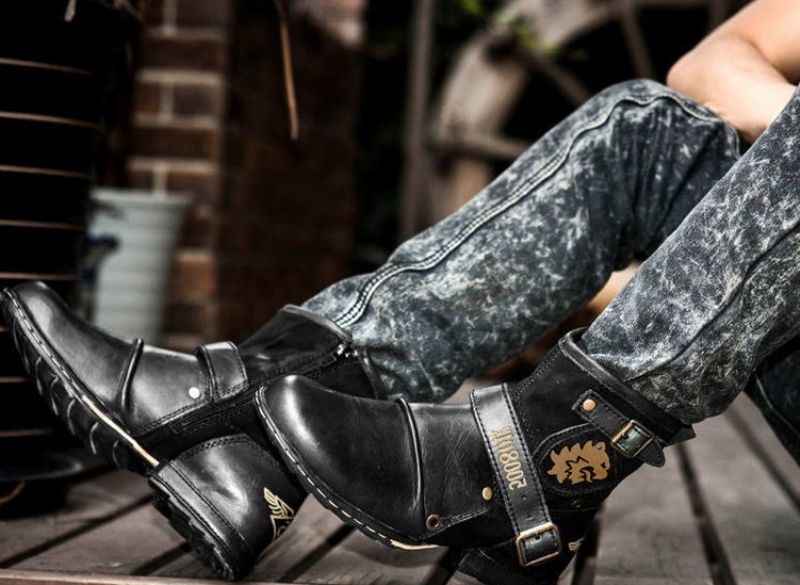 Buty Western Męskie Billy - Kawowy