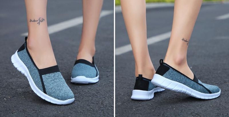Buty Wsuwane Damskie Aldana - Szary