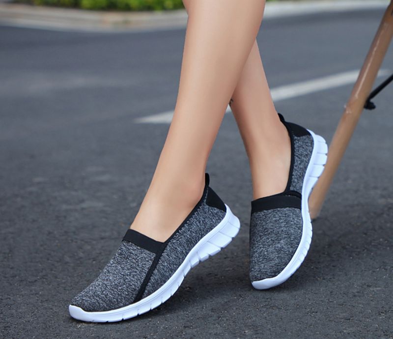 Buty Wsuwane Damskie Aldana - Szary