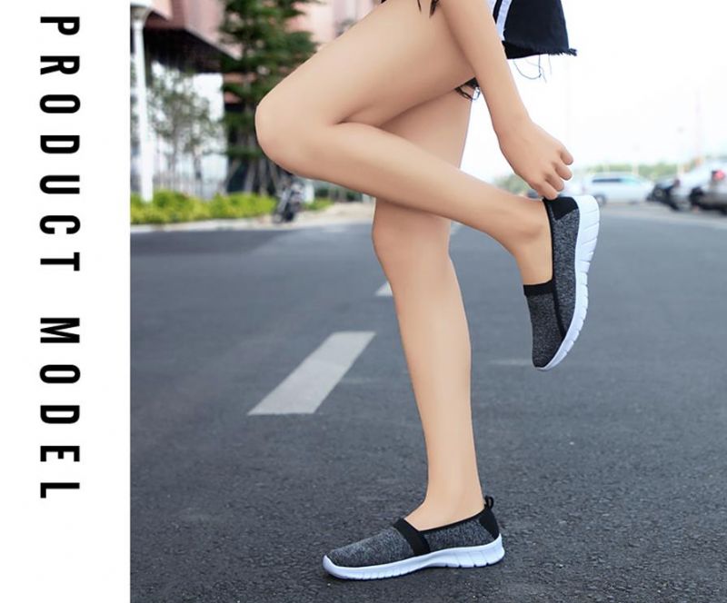 Buty Wsuwane Damskie Aldana - Szary