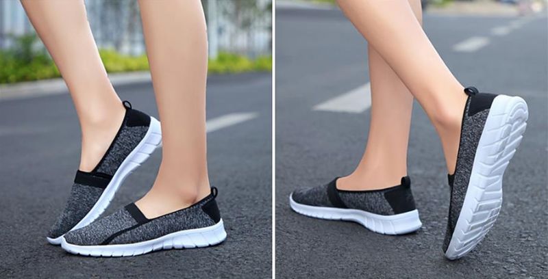 Buty Wsuwane Damskie Aldana - Szary