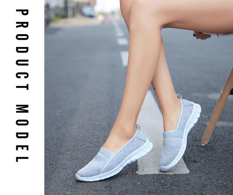 Buty Wsuwane Damskie Aldana - Szary