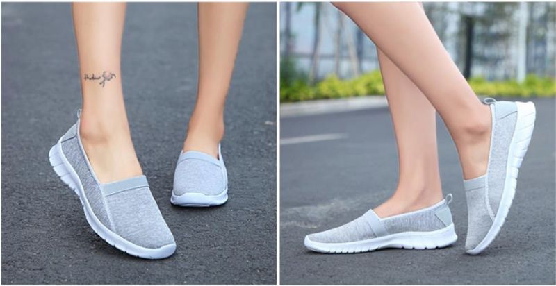 Buty Wsuwane Damskie Aldana - Szary