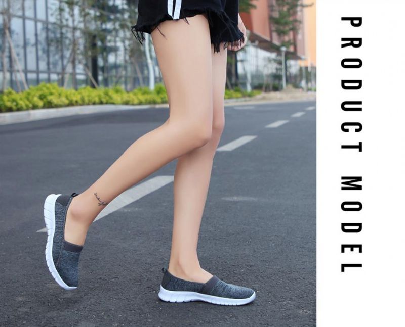 Buty Wsuwane Damskie Aldana - Szary