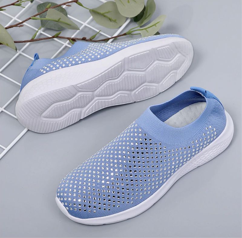 Buty Wsuwane Damskie Baruta - Niebieski