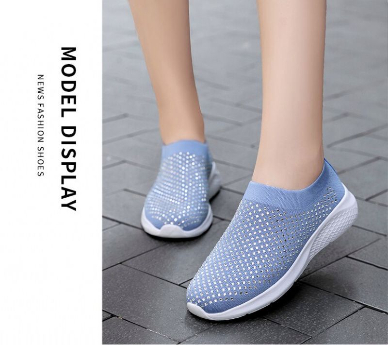 Buty Wsuwane Damskie Baruta - Niebieski