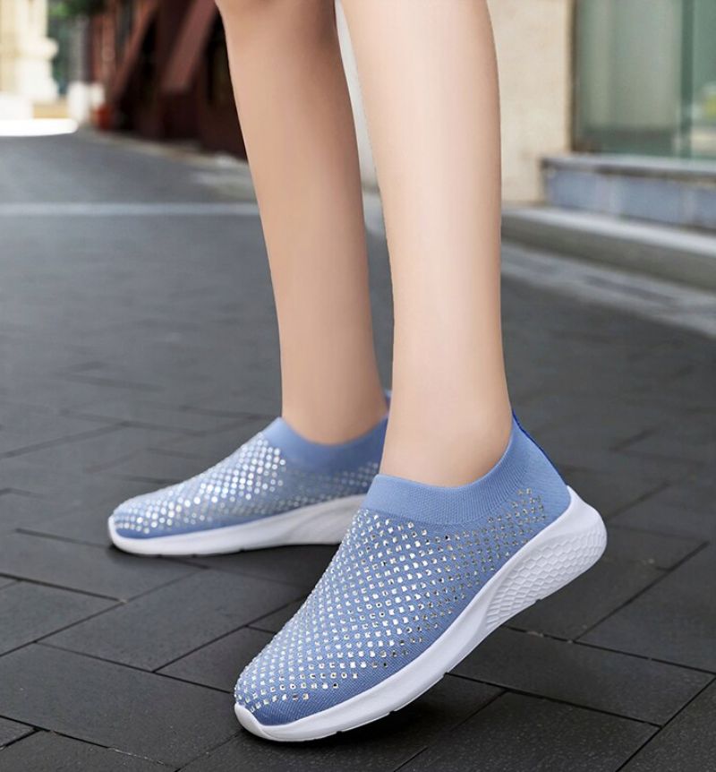 Buty Wsuwane Damskie Baruta - Niebieski