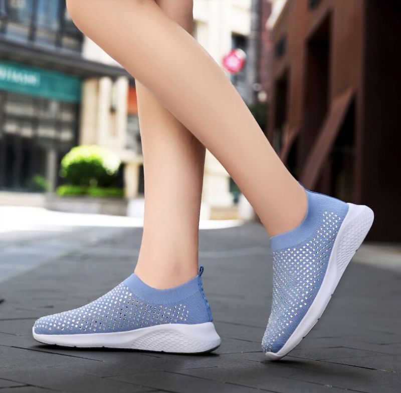Buty Wsuwane Damskie Baruta - Niebieski