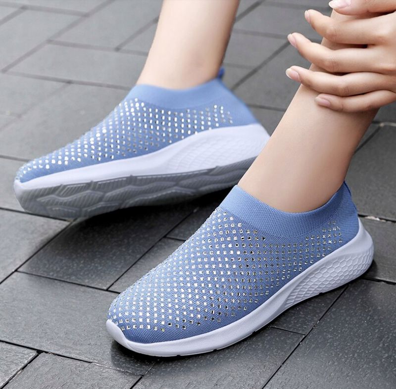 Buty Wsuwane Damskie Baruta - Niebieski