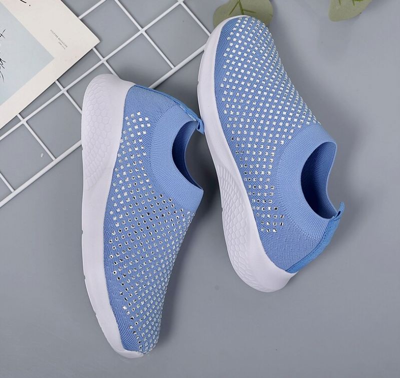 Buty Wsuwane Damskie Baruta - Niebieski
