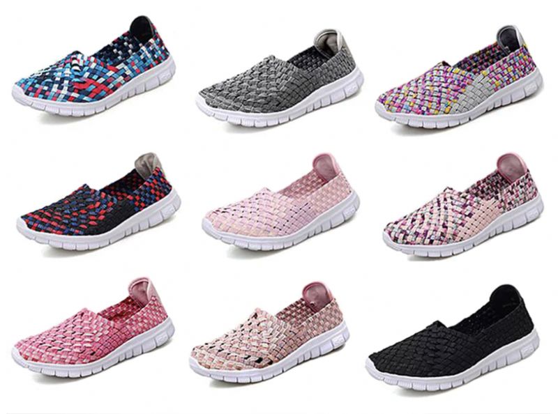 Buty Wsuwane Damskie Lobelia - Fioletoworóżowy łączony