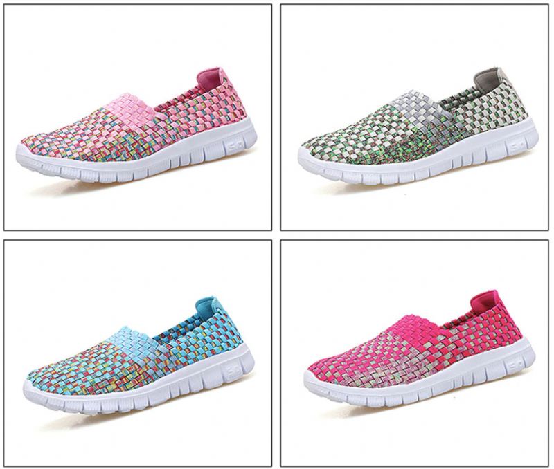Buty Wsuwane Damskie Lobelia - Fioletoworóżowy łączony