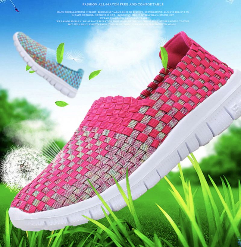 Buty Wsuwane Damskie Lobelia - Fioletoworóżowy łączony