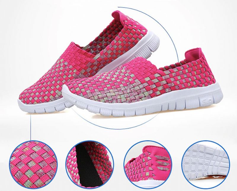 Buty Wsuwane Damskie Lobelia - Fioletoworóżowy łączony