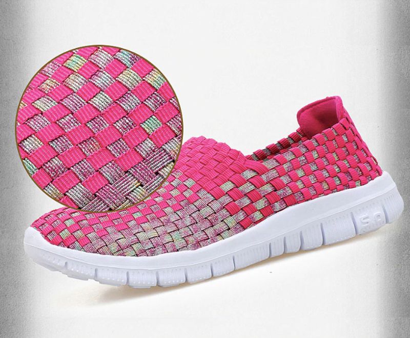 Buty Wsuwane Damskie Lobelia - Fioletoworóżowy łączony