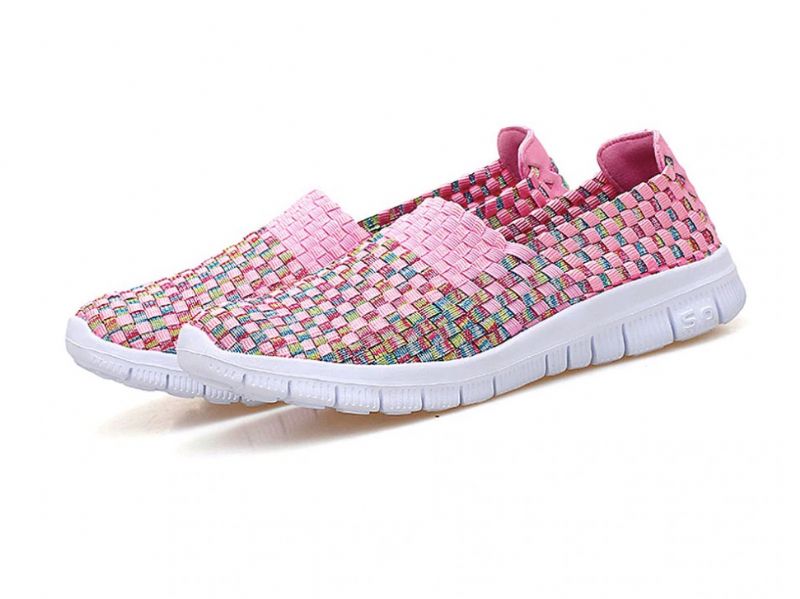 Buty Wsuwane Damskie Lobelia - Fioletoworóżowy łączony