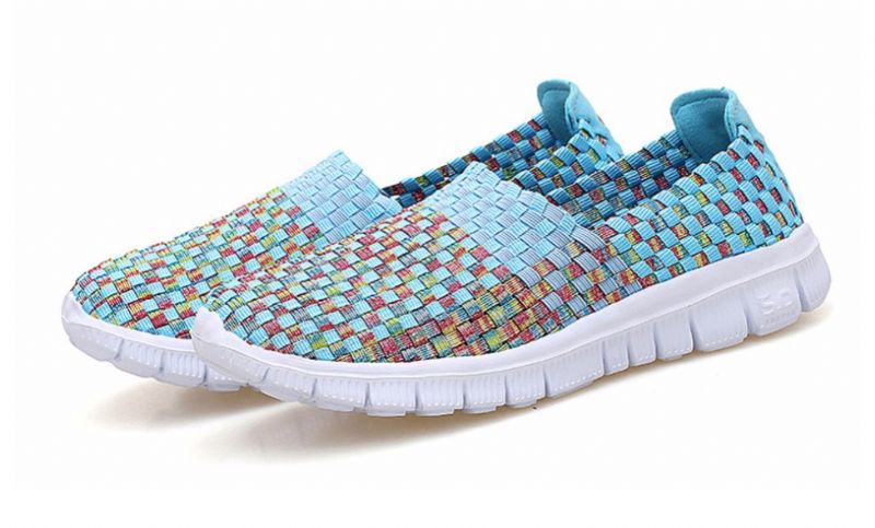 Buty Wsuwane Damskie Lobelia - Fioletoworóżowy łączony