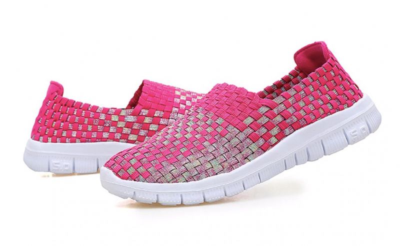 Buty Wsuwane Damskie Lobelia - Fioletoworóżowy łączony