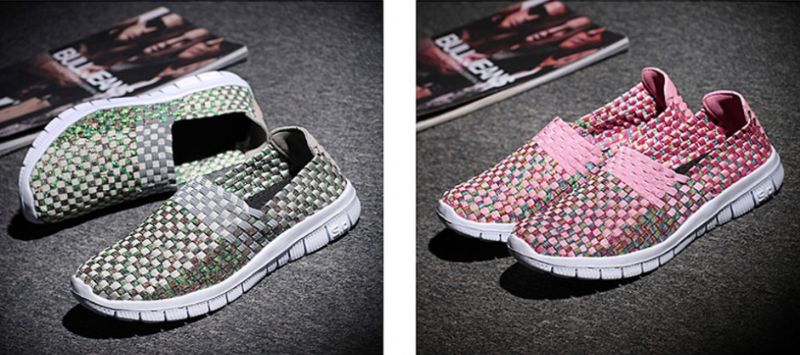 Buty Wsuwane Damskie Lobelia - Fioletoworóżowy łączony