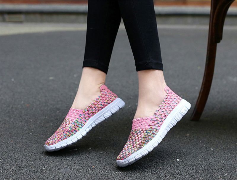 Buty Wsuwane Damskie Lobelia - Fioletoworóżowy łączony